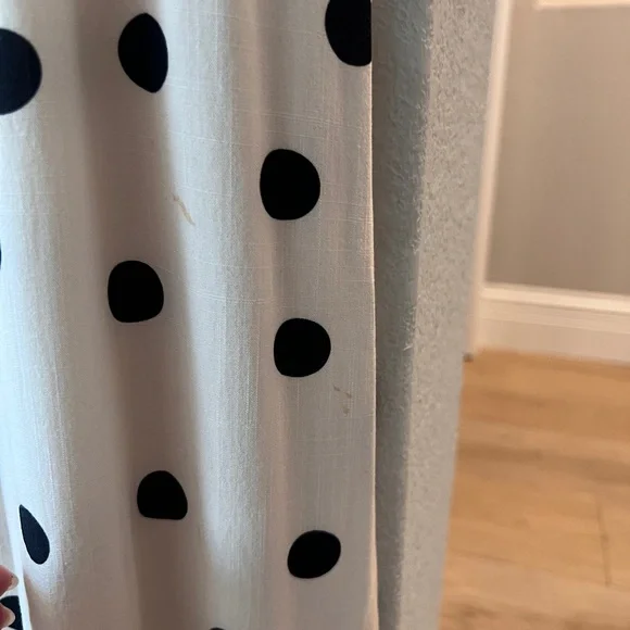 Showpo Strapless Cream Dress with Black Polka Dots - Picture 6 of 6